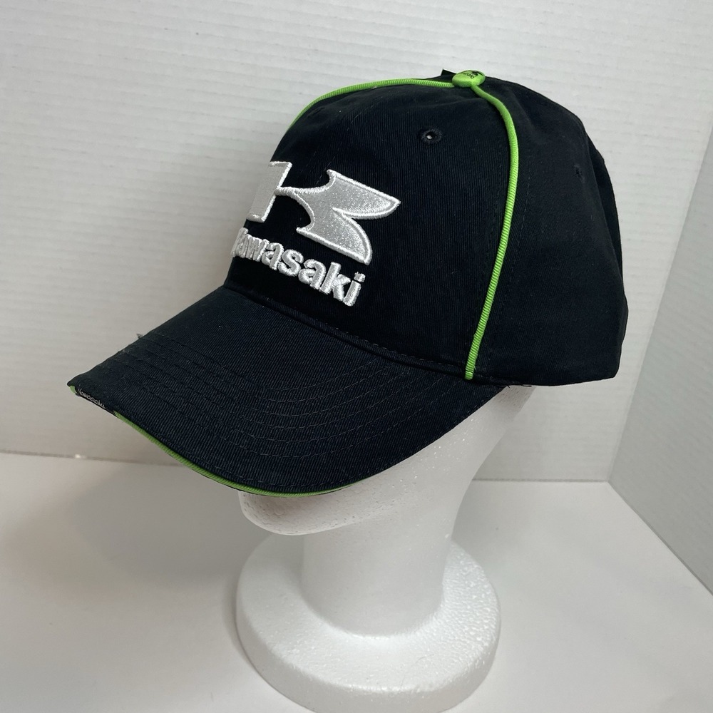 Kawasaki Cap‎ Hat Baseball With Tags Adjustable Black Green White NEW